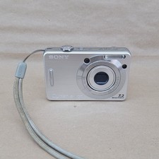 Sony Cybershot DSC-W55 7.2MP Digital Camera Silver For Parts Or Repair