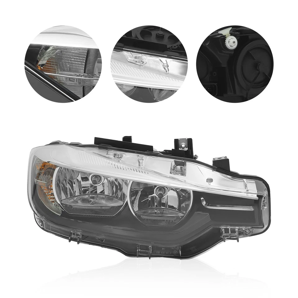 For 2016-2018 BMW 3 Series 320i 340i 330i Halogen Right Passenger Side Headlight Foto 3 de 4