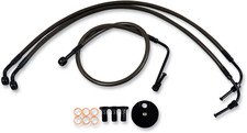 LA Choppers Midnight Braided Brake Line Bar Swap Kit LA-8005B13M Made in USA