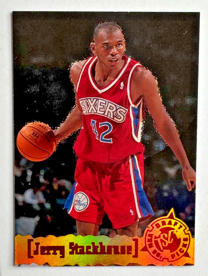 Jerry Stackhouse 1995-96 Topps Stadium Club RETAIL ORANGE PARALLEL RC #329 76ers