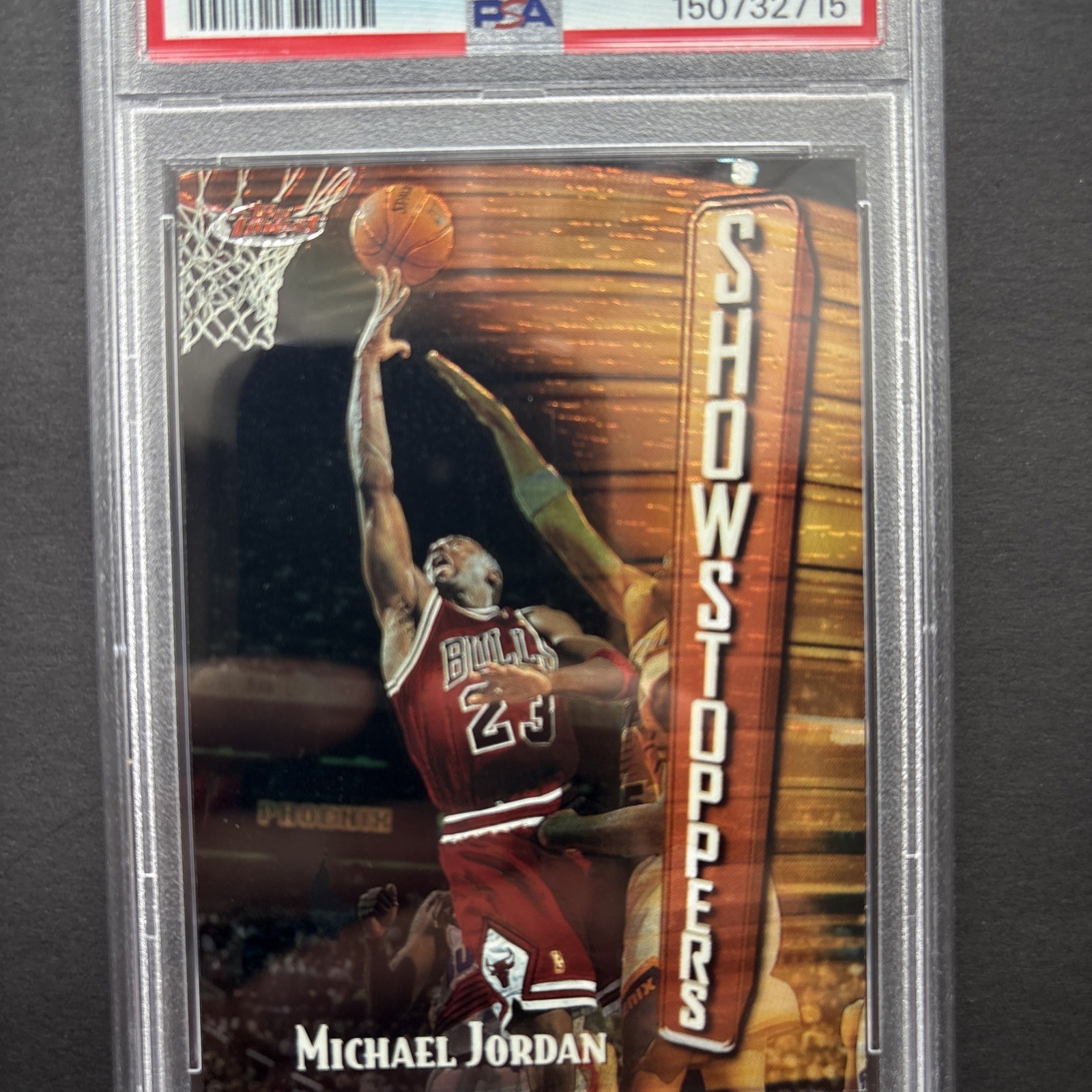 Topps 1997 Finest Michael Jordan Bulls Showstoppers Insert #271 PSA 9 Offer! view 5