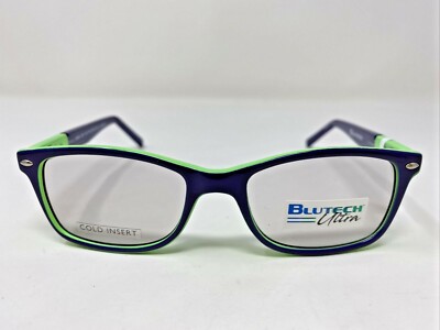 Blutech Eyeglasses Frame ON THE EDGE BLUE LAMINATE 47-16-135  display picture 3