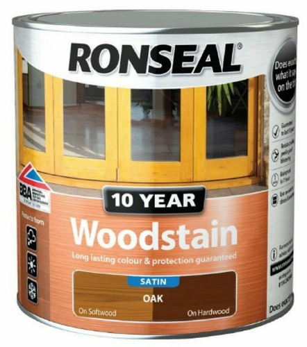 Ronseal 10 Jahre Holzlasur seidenmatt alle Farben 250ml, 750ml und 2,5ltr - Bild 7 von 12
