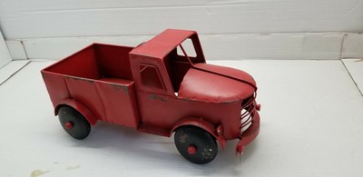 large red metal truck