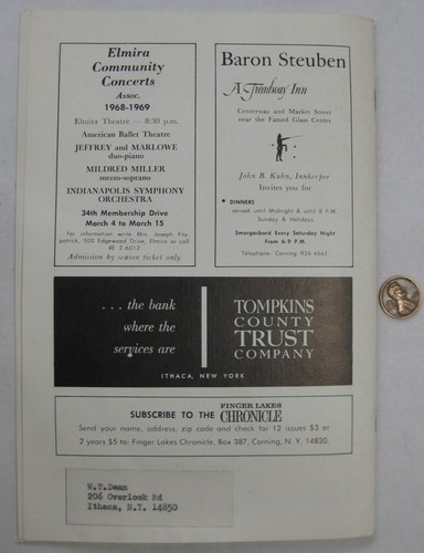 1968 Finger Lakes Chronicle Corning NY 24 Page Magazine Car Rally Canyon Cruise - Picture 7 of 7