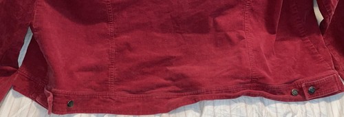 Chaqueta Harley Davidson roja vintage de pana acolchada para mujer 3W ver fotos para tallas - Imagen 10 de 12