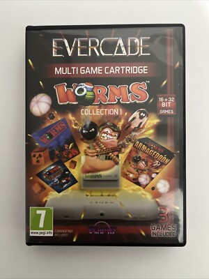 Blaze Evercade Cartridge (#18) - Worms Collection 1 - 3 in 1 Cart