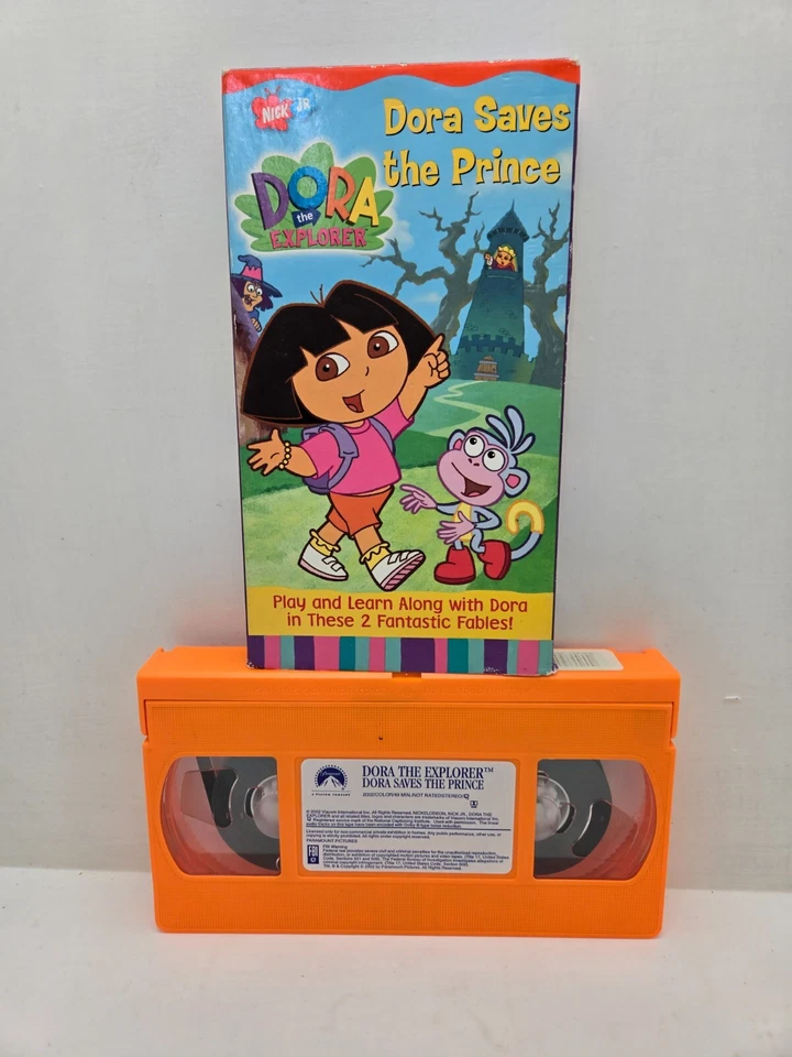 Dora the Explorer VHS Tape Nick Jr Map Adventures Meet Diego Dora Saves The Prin - Image 2 of 4