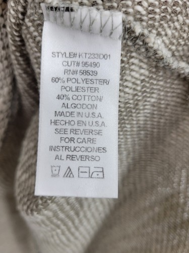 Kut from the Kloth Top Womens Medium Tan Textured Space Dye V-Neck Pullover Boho - Picture 4 of 8