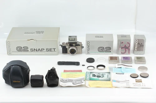 KIT [MINT++ in Box] Contax G2 Film Camera Planar 35mm F2 TLA200 Flash From JAPAN