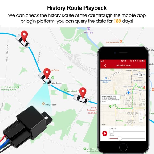 GPS Car Tracker Relay Real Time Device GSM Locator Cut Oil Anti-theft Hidden APP - Picture 35 of 35