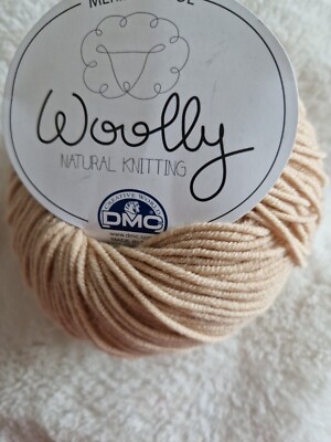 wolle zum stricken/DMC/WOOLLY/100%Wolle/Farbe 110 Beigeton/50g/125m/N3-4 