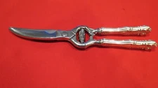 Sterling Silver Large Handle Vintage Poultry Shears NM 11"