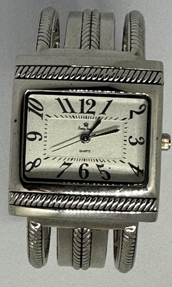 Premier Designs Watch Women Silver Tone Open Cuff Band New  display picture 2