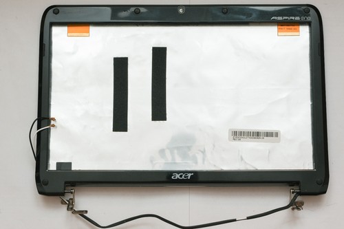 Acer Aspire One ZA3 A0751H coperchio cover NERO + cerniere + antenna WiFi