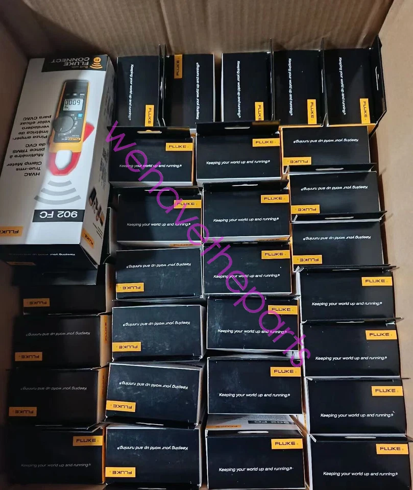 Fluke 902FC True-RMS HVAC Clamp Meter AC Amp AC/DC Volt Contact Temperature - Image 3 of 3