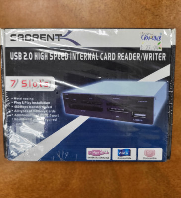 Sabrent 7 Slot USB 2.0 Internal Memory Card Reader Plus Writer NIB