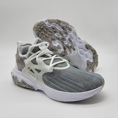 Nike React Presto Flyknit Mens Shoes Recycled Multi-Color White  CN1709-100