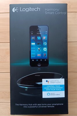 Logitech Harmony Smart Control Hub & Remote Alexa Google Apple (Factory Sealed)