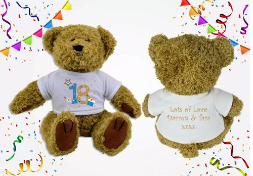 Personalised Happy 18th Birthday Teddy Bear – A Treasured Keepsake and Perfect G - Picture 5 of 8