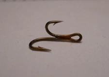 20 MUSTAD & SON #14  DOUBLE RYDER HOOKS RINGED BRONZED BRAZED NORWAY 35890