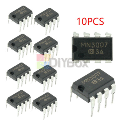 10Pcs MN3007 DIP-8 MN 3007 GUITAR DELAY EFFECTS PEDAL CHIPS IC