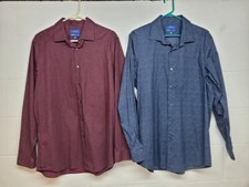 Apt.9 p flex slim fit shirt button down size L lot of 2 / we4316 r4 t7
