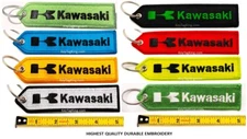 KAWASAKI Double Sided Keychain Patch High Quality Fabric Key Fob Moto keychain