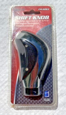 Pilot Automotive Manual Shift Knob Chrome/Black PM-2263 - Adaptors ...