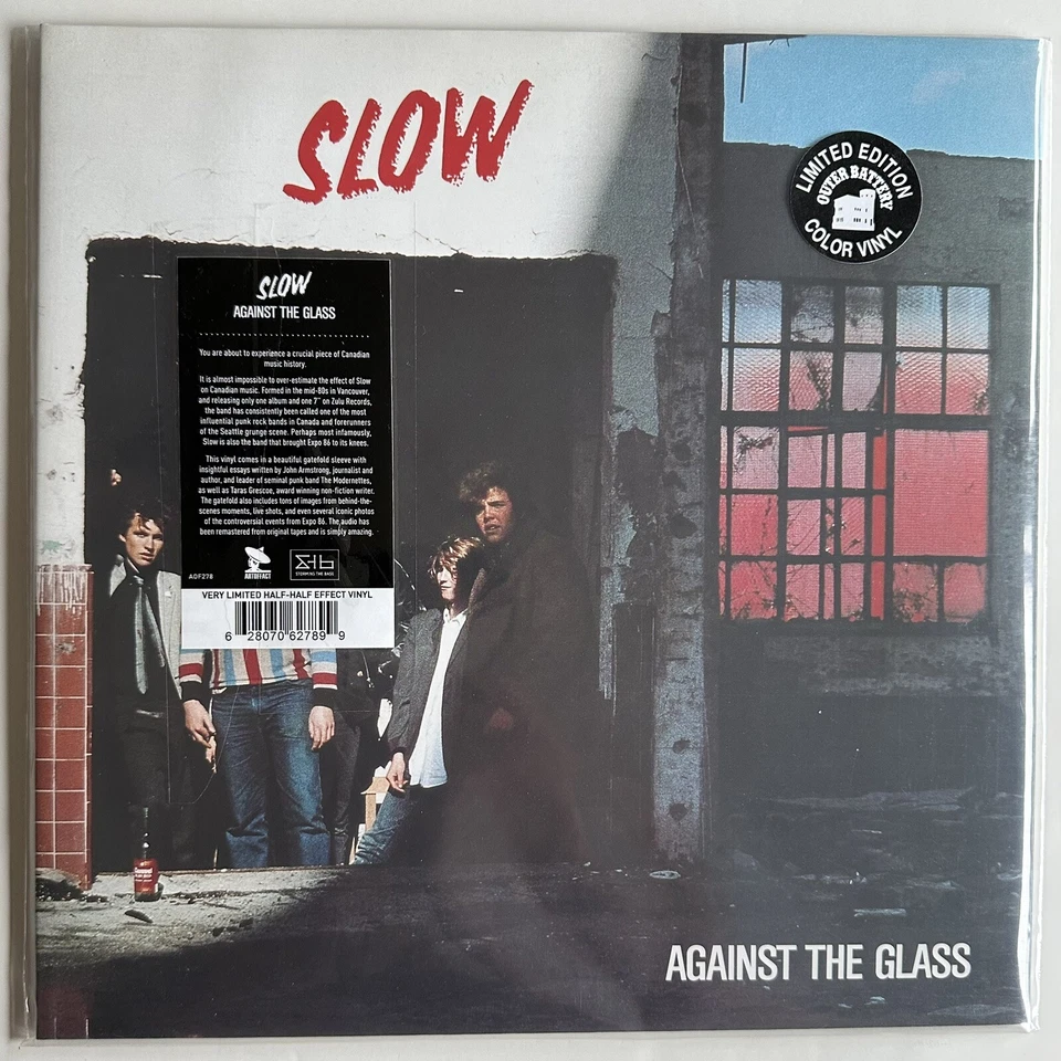 Slow - Against the Glass LP (Limited Edition Blue/Pink Color Vinyl) Grunge, Punk — 第 3/4 张图片