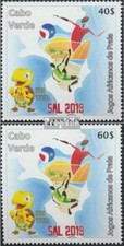 cap verde 1052-1053 (complète edition) neuf avec gomme originale 2019 African Be