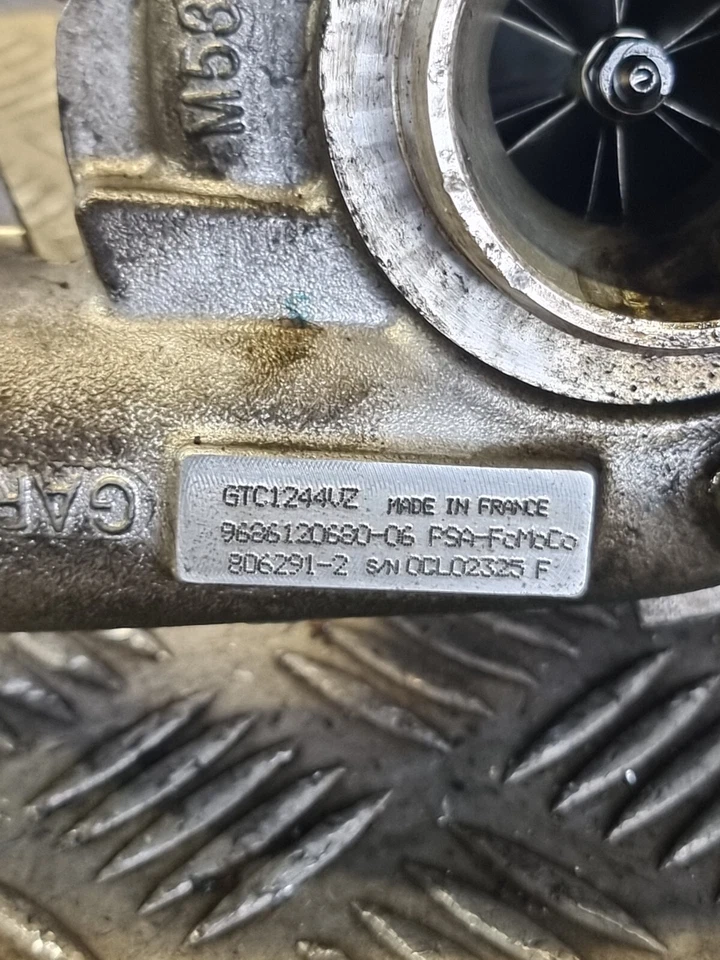 PEUGEOT 508 TURBO CHARGER GTC1244VZ TURBOCHARGER 1.6L DIESEL 2012 - Image 2 of 4