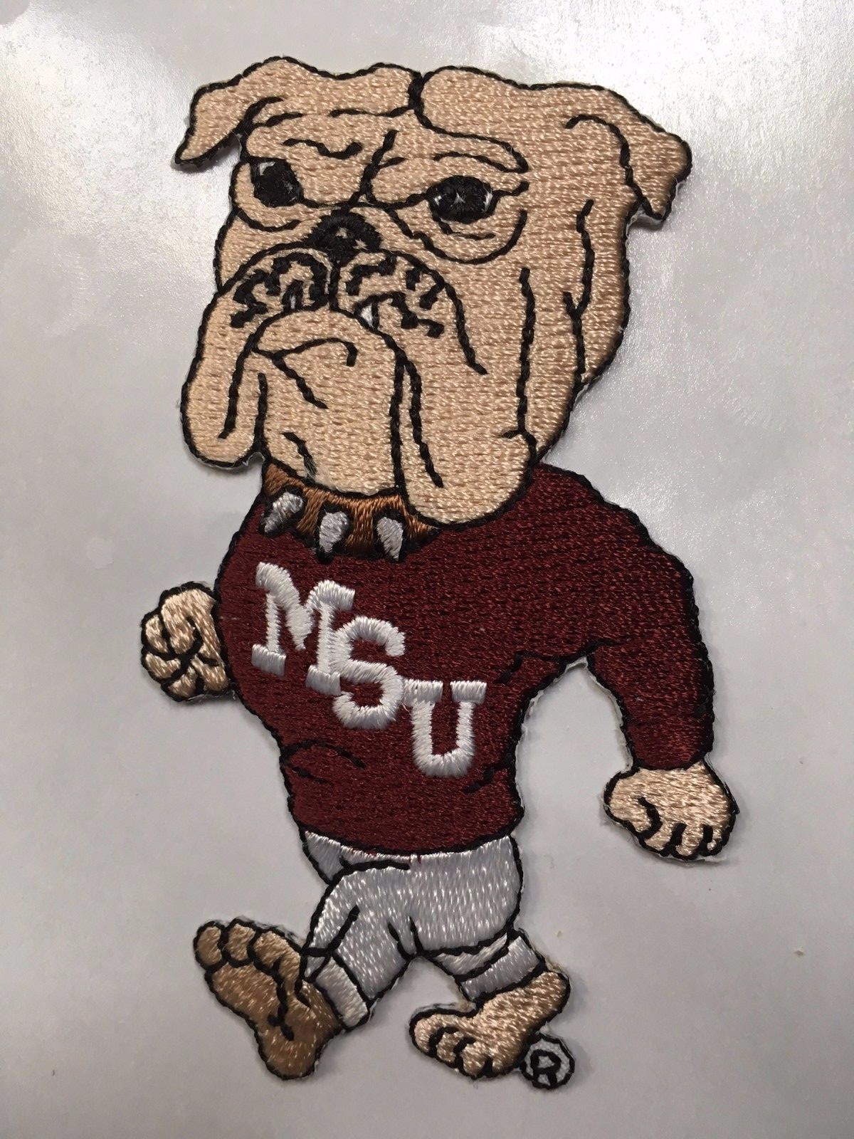 Mississippi state patch MSU bulldog patch MS State 3.5" tall iron bulldog  patch | eBay