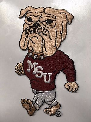Vtg Mississippi State MSU Bulldogs NCAA College Team Iron//Sew-On Patch