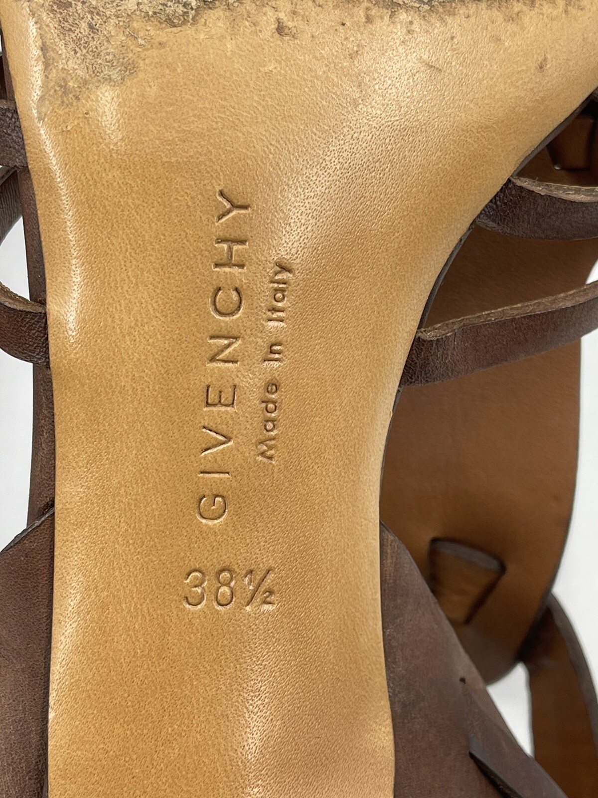 GIVENCHY GLADIATOR Brown Leather Braided  Ankle B… - image 16