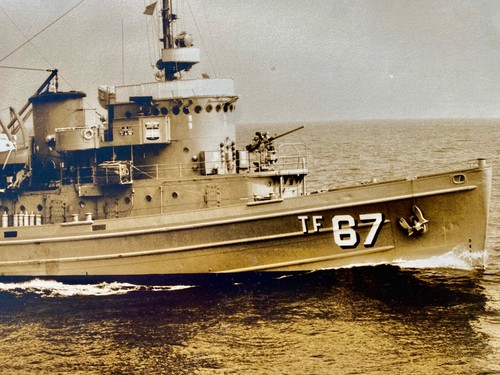 Remolcador de flota oficial 1964 USN Navy 16" X 20" ORIGINAL fotografía USS Apache ATF-67 - Imagen 6 de 9
