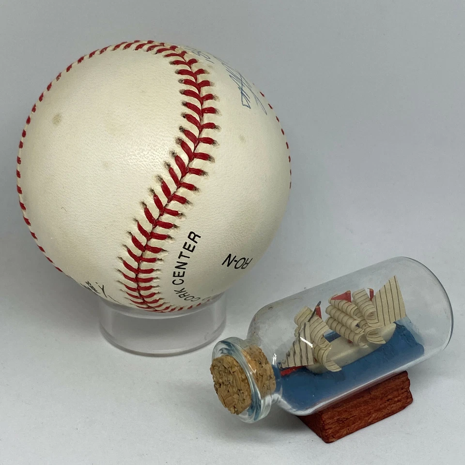 Eddie Mathews signed Rawlings ONL Baseball JSA COA Inscribed HOF Braves A2343 - Image 3 of 3