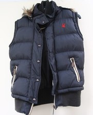 Soulcal & Co Size 8 Jacket Sleeveless Gilet With Fur Hood Rrp £35 Sports Direct