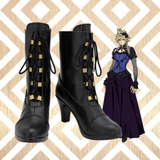 Final Fantasy VII Remake Cloud's Second Dress Shoes Cosplay Women Boots /