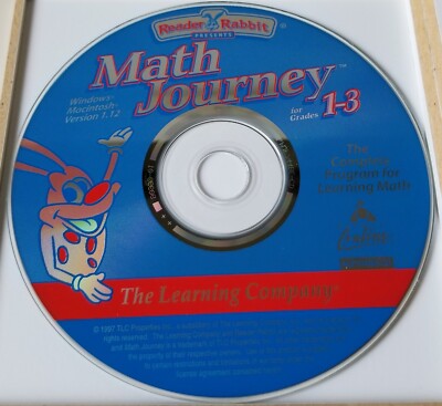 97 Reader Rabbit Interactive Math Journey 1-3 Rare V 1.12 PC CD ROM ...
