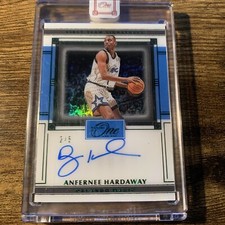 20-21 Panini One And One Anfernee Hardaway Emerald First -Team Signatures 2/5