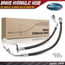 2pcs Rear Side Brake Hydraulic Hose For Chevrolet Silverado 1500 Gmc Sierra 1500