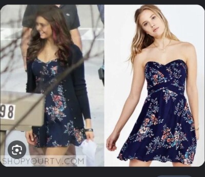 elena's blue dress vampire diaries episode A Line/Princesses Floral Evening Dress Ruched Elegant Light Blue Flora main image 0