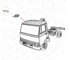 CORNICE PORTA RADIO ADATTO A IVECO GAMMA Z 50.10 65 79