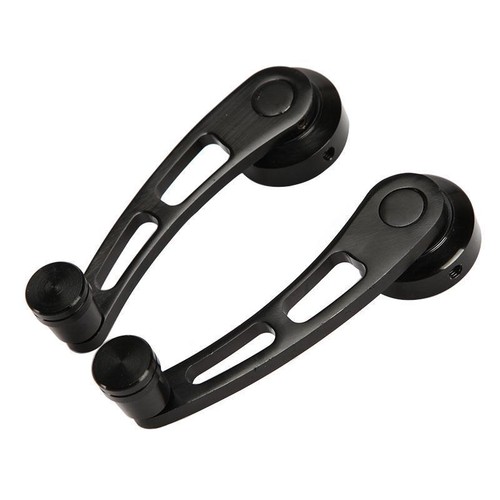 2x Universal Car Auto Window Winders Kit Crank Door Glass Handle Aluminium Black - Picture 5 of 10