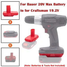Battery Adapter For Bauer 20V Max Li-ion Battery for Craftsman 19.2V Power Tools