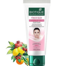 Biotique Face Glo Advance Brightening Cream Visibly Flawless  Lightens Skin,50g