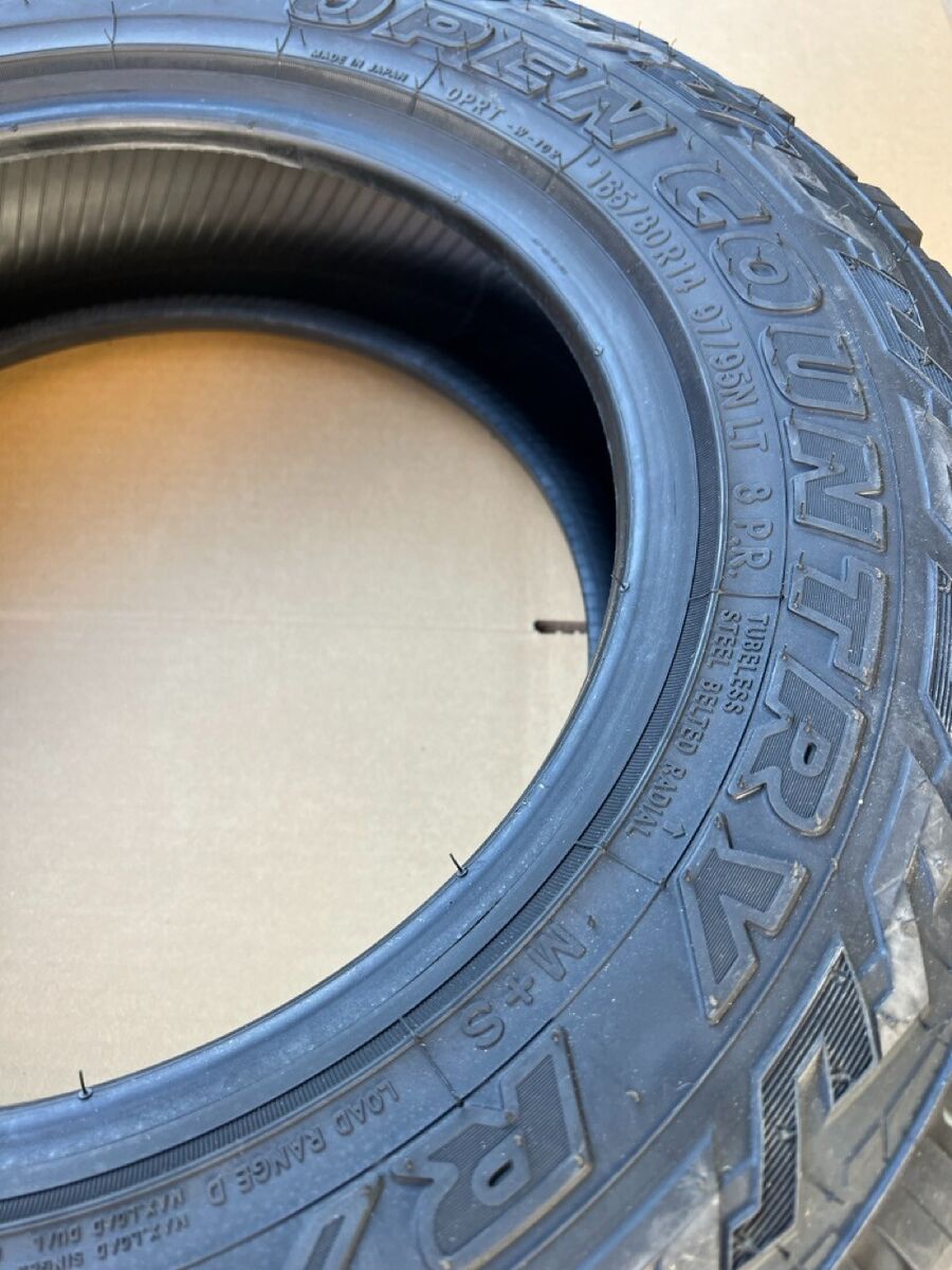 Set of 5 White Letter Toyo Open Country R/T 165/80R14 97/95 Set of 5 White Letter Toyo Open Country R/T 165/80R14 97/95