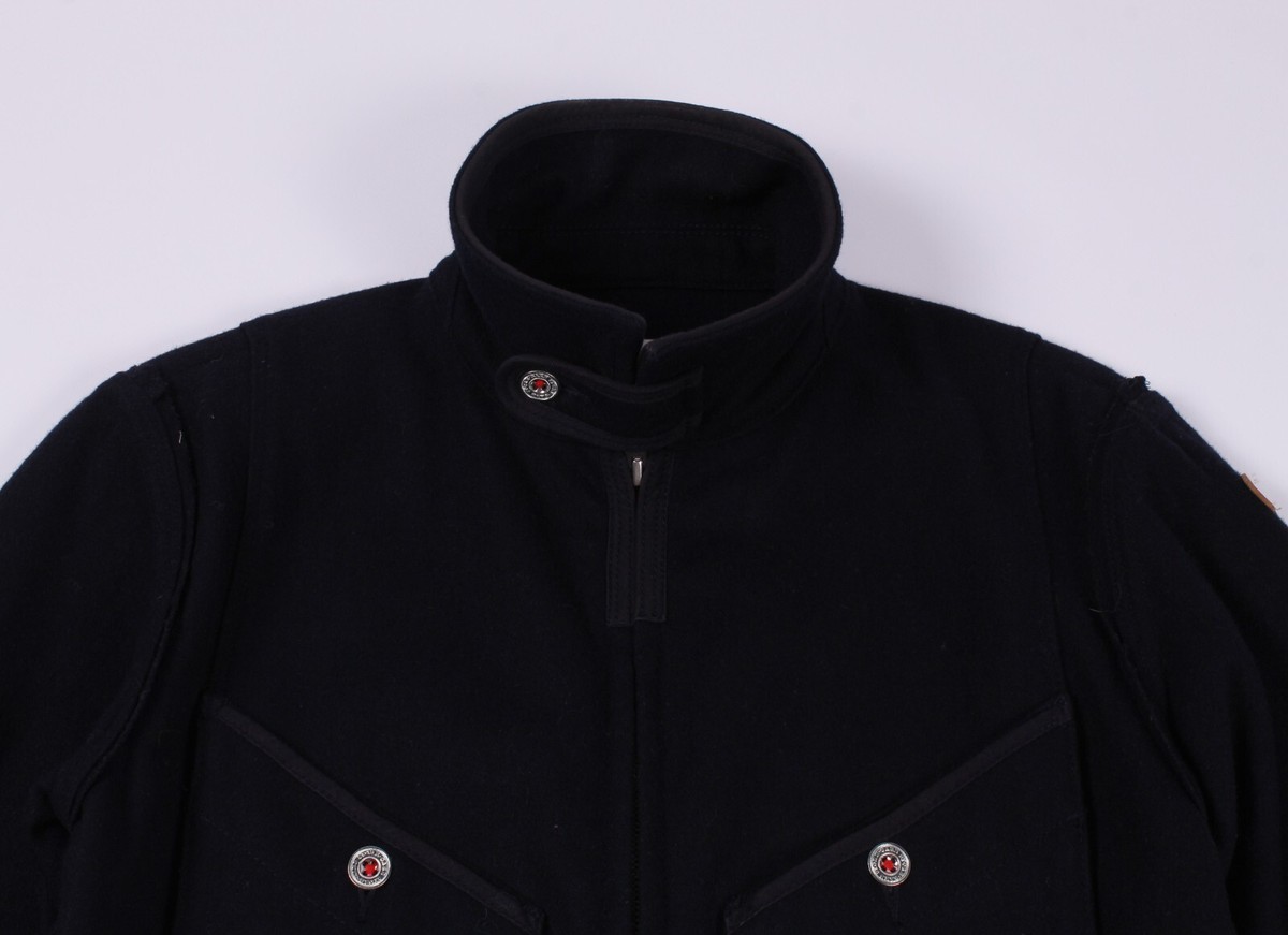 Men's Garbstore Navy Wool Chore Jacket Size S