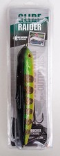 NEW 8" GLIDE RAIDER JOE BUCHER LURE NATURAL PERCH 528-90575 MUSKIE PIKE 8-INCH